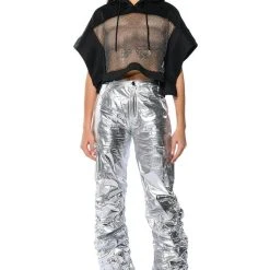 MIDNIGHT CALLS CROPPED HOODIE -helmut shop midnight calls cropped hoodie black 3 3