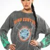 MIND CONTROL CREWNECK SWEATSHIRT -helmut shop mind control crewneck sweatshirt grey multi 1 1