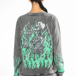 MIND CONTROL CREWNECK SWEATSHIRT -helmut shop mind control crewneck sweatshirt grey multi 6 6