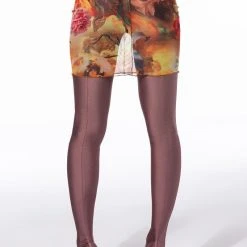 MIND YOURS MESH MINI SKIRT 21 MIND YOURS MESH MINI SKIRT -helmut shop mind yours mesh mini skirt orange multi 8 8