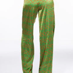MINDING MY OWN WIDE LEG PANT -helmut shop minding my own wide leg pant green multi 5 5 c1