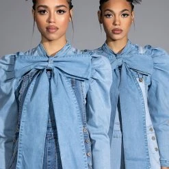 MISS INDEPENDENT DENIM LONG SLEEVE BLOUSE -helmut shop miss independent denim long sleeve blouse blue 4 4