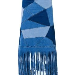 MIX 'N MATCH MAXI DENIM SKIRT -helmut shop mix n match maxi denim skirt medium blue denim 5 5 c1