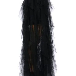 MODERN ROYALTY LAYERED MESH MAXI SKIRT -helmut shop modern royalty layered mesh maxi skirt black 8 8