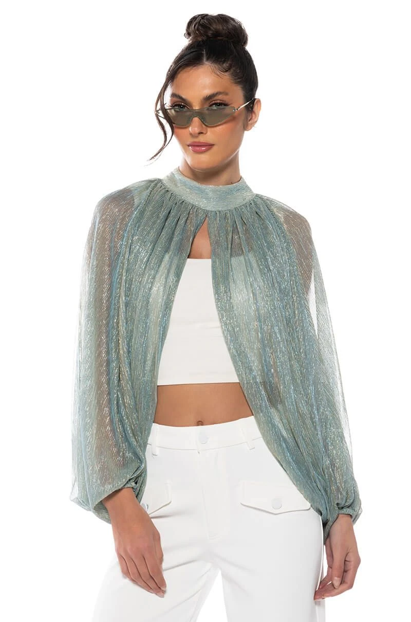 MONICA SHEER OVERLAY BLOUSE 3 MONICA SHEER OVERLAY BLOUSE