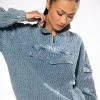 MONTE COZY POCKET DETAIL HALF ZIP SWEATSHIRT