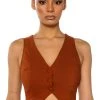 MOST LIKELY TO DREAM BIG VEST TOP -helmut shop most likely to dream big vest top rust 1 1