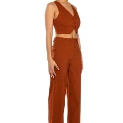 MOST LIKELY TO DREAM BIG VEST TOP -helmut shop most likely to dream big vest top rust 4 4