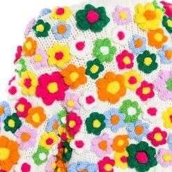 MOTHER NATURE FLOWER DETAIL CARDIGAN -helmut shop mother nature flower detail cardigan multi 10 10 c1