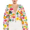 MOTHER NATURE FLOWER DETAIL CARDIGAN