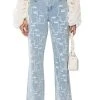 MULTIPLE FACES HIGH WAISTED STRAIGHT JEANS -helmut shop multiple faces high waisted straight jeans light blue denim 1 1