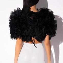 MUST BE DREAMING FLORAL TOP -helmut shop must be dreaming floral top black 6 6