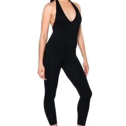 MY EVERYDAY HALTER JUMPSUIT -helmut shop my everyday halter jumpsuit black 4 4