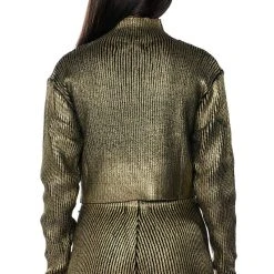 NEBULA METALLIC COATED TURTLENECK SWEATER -helmut shop nebula metallic coated turtleneck sweater multi 5 5