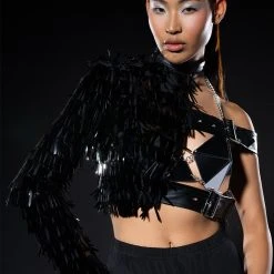 NEO ONE SLEEVED BUCKLE TOP -helmut shop neo one sleeved buckle top black 1 1 c1