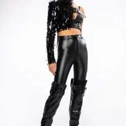 NEO ONE SLEEVED BUCKLE TOP -helmut shop neo one sleeved buckle top black 4 4