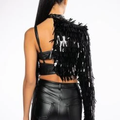 NEO ONE SLEEVED BUCKLE TOP -helmut shop neo one sleeved buckle top black 7 7