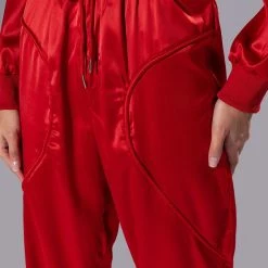 NEVER BORING SATIN DRAWSTRING JOGGER -helmut shop never boring satin drawstring jogger rust 7 7