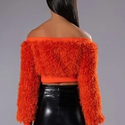 NEW FRIENDS ZIP UP FRINGE TOP 10 NEW FRIENDS ZIP UP FRINGE TOP -helmut shop new friends zip up fringe top orange 4 4