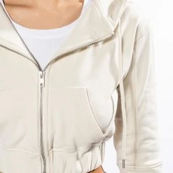 NEW RULES CROPPED HOODIE -helmut shop new rules cropped hoodie ivory 7 7
