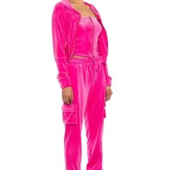 NEW RULES VELVET ZIP UP CORSET -helmut shop new rules velvet zip up corset pink 7 7