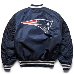 NEW ERA X ALPHA INDUSTRIES NEW ENGLAND PATRIOTS BOMBER JACKET -helmut shop neweraMA 1MNVREWHX30760BR00NEEPATBLUEREDSMA 1 2