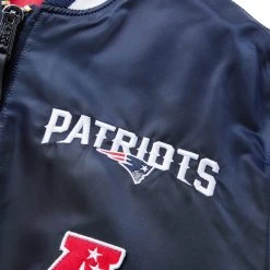 NEW ERA X ALPHA INDUSTRIES NEW ENGLAND PATRIOTS BOMBER JACKET -helmut shop neweraMA 1MNVREWHX30760BR00NEEPATBLUEREDSMA 1 3