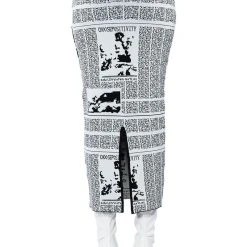 NEWSWORTHY KNIT MAXI SKIRT -helmut shop newsworthy knit maxi skirt black multi 11 11