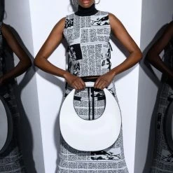 NEWSWORTHY TIE SIDES KNIT TURTLENECK -helmut shop newsworthy tie sides knit turtleneck black multi 2 2