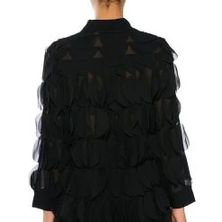 NEXT TIME TEXTURED BUTTON DOWN BLOUSE -helmut shop next time textured button down blouse black 6 6