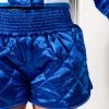 NO CAP QUILTED SATIN DOLPHIN SHORTS -helmut shop no cap quilted satin dolphin shorts blue 10 10