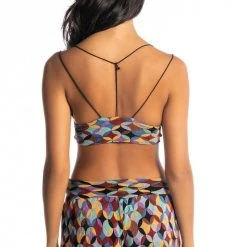 NO PROMISES BRALETTE TOP -helmut shop no promises bralette top multi 6 6