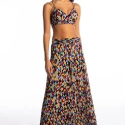 NO PROMISES BRALETTE TOP -helmut shop no promises bralette top multi 8 8