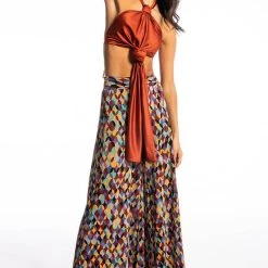 NO PROMISES PALAZZO PANTS -helmut shop no promises palazzo pants multi 2 2