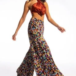 NO PROMISES PALAZZO PANTS -helmut shop no promises palazzo pants multi 3 3