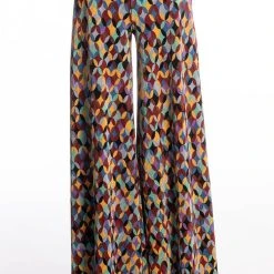 NO PROMISES PALAZZO PANTS -helmut shop no promises palazzo pants multi 6 6
