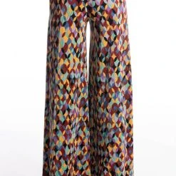 NO PROMISES PALAZZO PANTS -helmut shop no promises palazzo pants multi 8 8