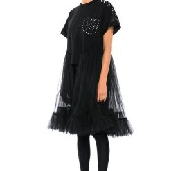 NOT IN THE MOOD OVERSIZED HIGH LOW SHORT SLEEVE TSHIRT -helmut shop not in the mood oversized high low short sleeve tshirt black 2 2 c1 c1 c1 c1 c1