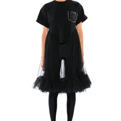 NOT IN THE MOOD OVERSIZED HIGH LOW SHORT SLEEVE TSHIRT -helmut shop not in the mood oversized high low short sleeve tshirt black 3 3 c1 c1 c1 c1