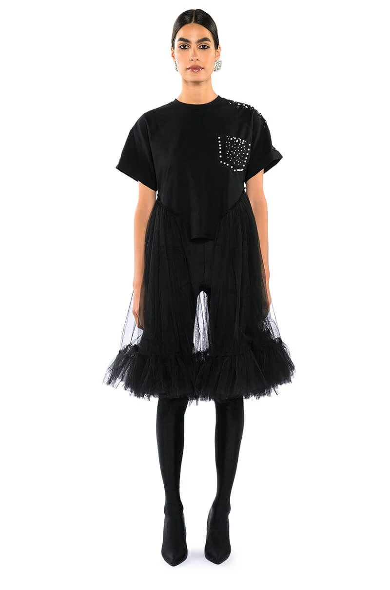 NOT IN THE MOOD OVERSIZED HIGH LOW SHORT SLEEVE TSHIRT - Image 2