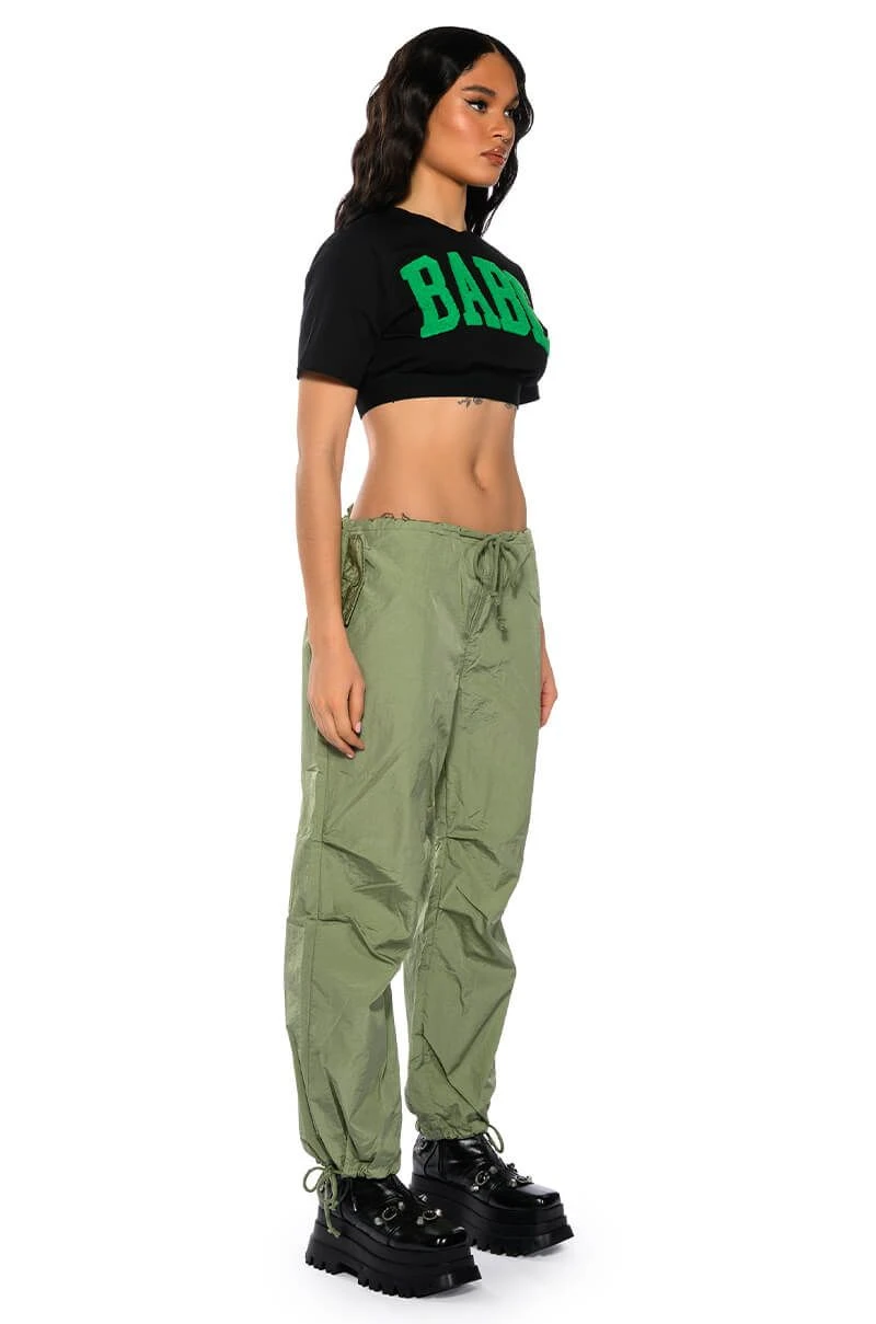 NOT YOUR BABE CROPPED SHORT SLEEVE CREW NECK TSHIRT 6 NOT YOUR BABE CROPPED SHORT SLEEVE CREW NECK TSHIRT - Image 4