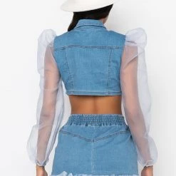 NOTHING TO LOSE DENIM BLOUSE -helmut shop nothing to lose denim blouse light denim 3