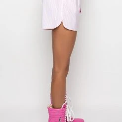NOTHING TO WEAR STRIPED POPLIN SHORTS 15 NOTHING TO WEAR STRIPED POPLIN SHORTS -helmut shop nothing to wear striped poplin shorts pink 6 6