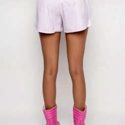 NOTHING TO WEAR STRIPED POPLIN SHORTS 16 NOTHING TO WEAR STRIPED POPLIN SHORTS -helmut shop nothing to wear striped poplin shorts pink 7 7