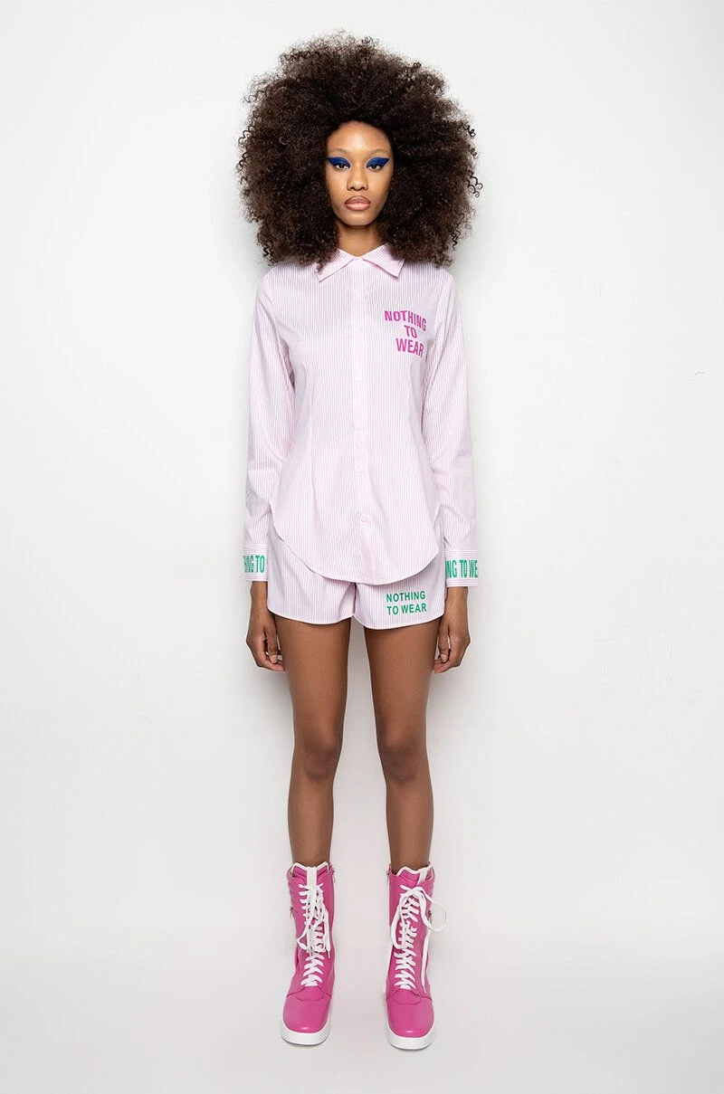 NOTHING TO WEAR STRIPED POPLIN SHORTS 10 NOTHING TO WEAR STRIPED POPLIN SHORTS - Image 8