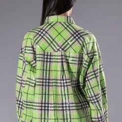 NOW YOU SEE ME SEQUIN SHIRT JACKET -helmut shop now you see me sequin shirt jacket green multi 7 7