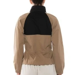 OLLIE OLIVE LONG SLEEVE WAIST SCRUNCHED BLOUSE -helmut shop ollie olive long sleeve waist scrunched blouse beige multi 5 5