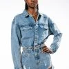 ON A ROLL DENIM LONG SLEEVE ROMPER