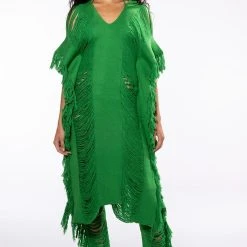 ON THE BORDER KNIT TOP -helmut shop on the border knit top green 2 2