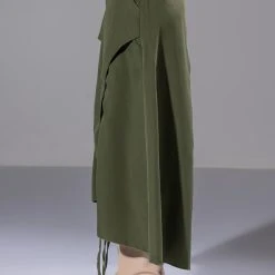 ON THE GO CINCHED OLIVE MIDI SKIRT 16 ON THE GO CINCHED OLIVE MIDI SKIRT -helmut shop on the go cinched olive midi skirt olive 6 6